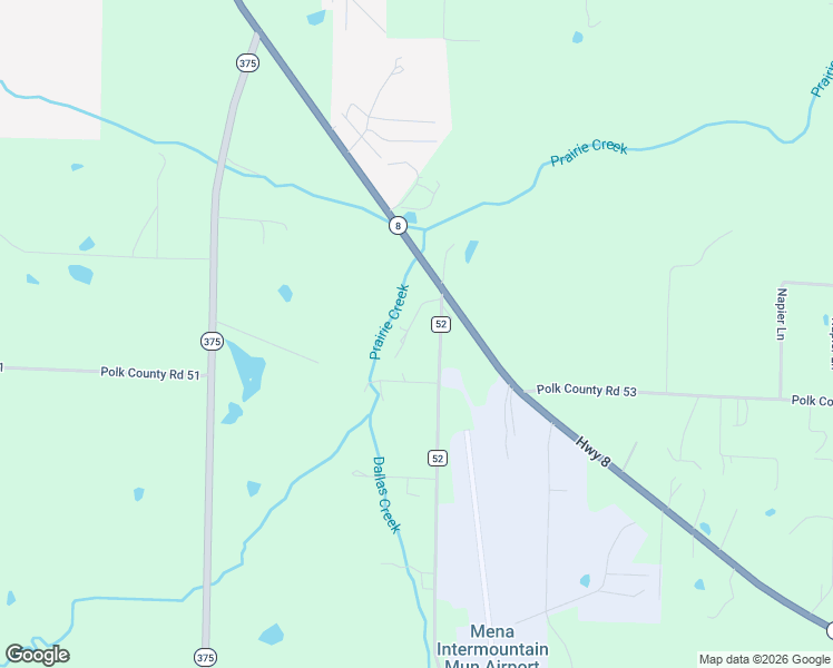map of restaurants, bars, coffee shops, grocery stores, and more near 198 Polk Road 178 in Mena