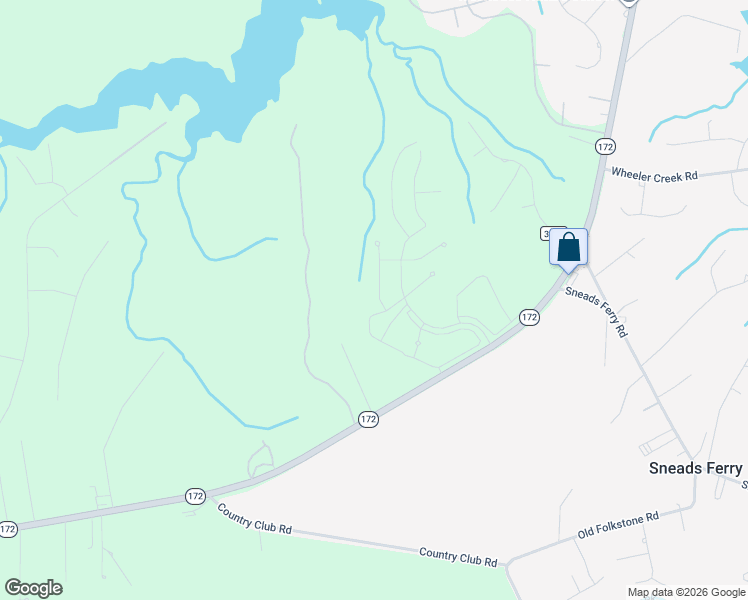 map of restaurants, bars, coffee shops, grocery stores, and more near 149 Citadel Drive in Sneads Ferry