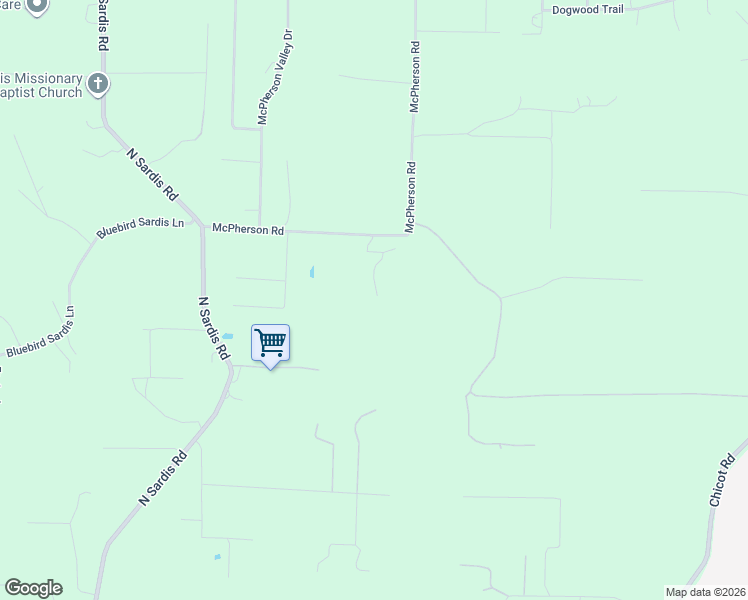 map of restaurants, bars, coffee shops, grocery stores, and more near 20862 McPherson Road in Saline County