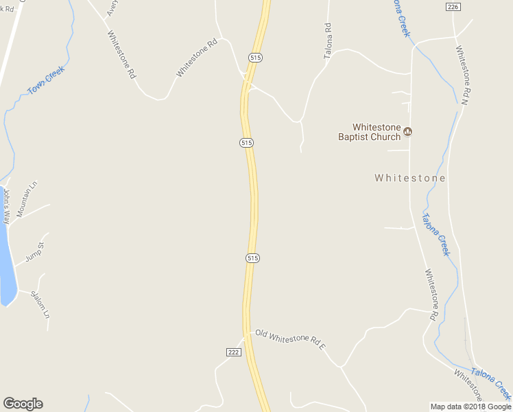 map of restaurants, bars, coffee shops, grocery stores, and more near Georgia 515 in Talking Rock