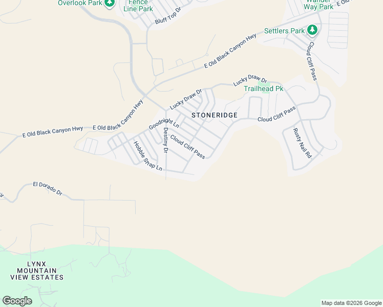 map of restaurants, bars, coffee shops, grocery stores, and more near 1046 Cloud Cliff Pass in Prescott Valley