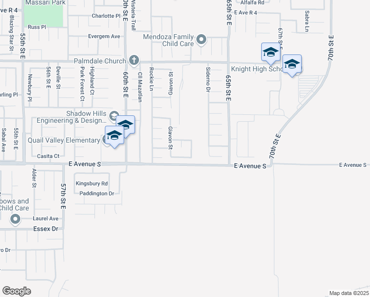 map of restaurants, bars, coffee shops, grocery stores, and more near 37264 Massa Court in Palmdale