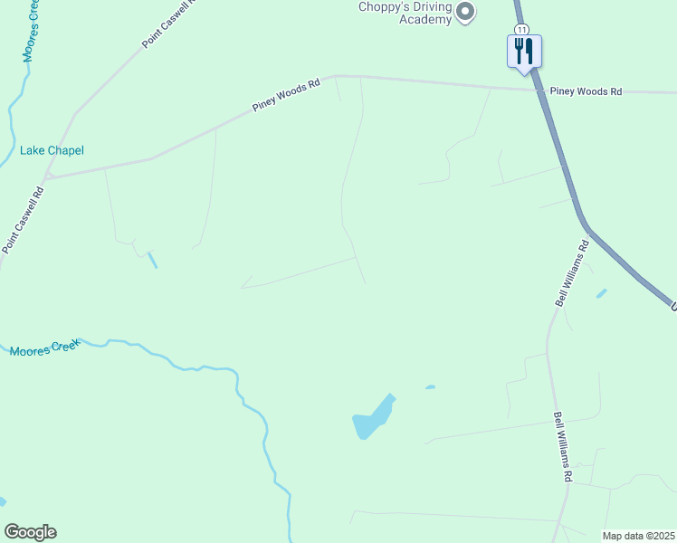 map of restaurants, bars, coffee shops, grocery stores, and more near 536 Morning Dove Lane in Willard