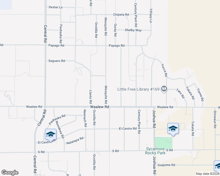 map of restaurants, bars, coffee shops, grocery stores, and more near 16977 Mesquite Road in Apple Valley