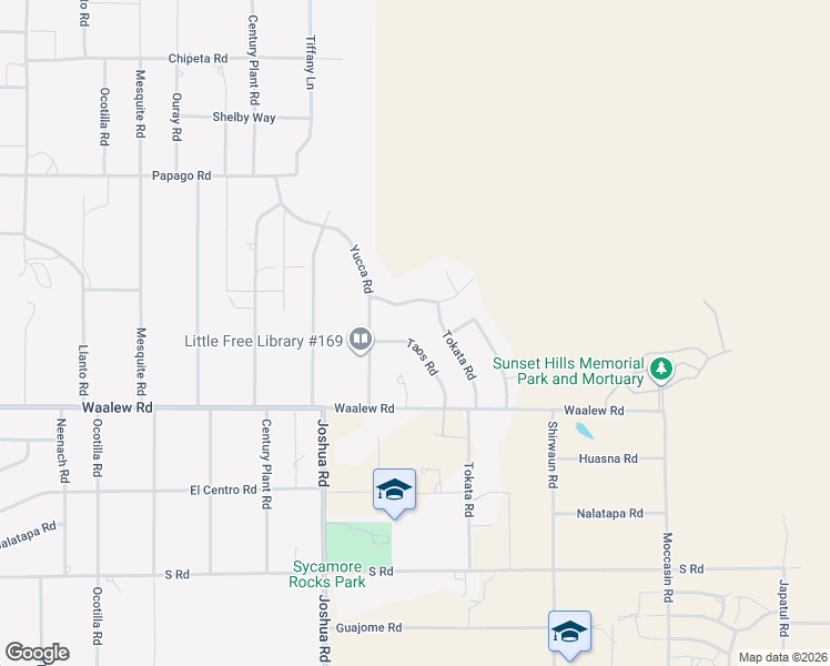 map of restaurants, bars, coffee shops, grocery stores, and more near 23424 Taos Road in Apple Valley