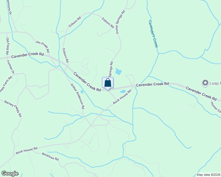 map of restaurants, bars, coffee shops, grocery stores, and more near 91 Porter Springs Road in Dahlonega
