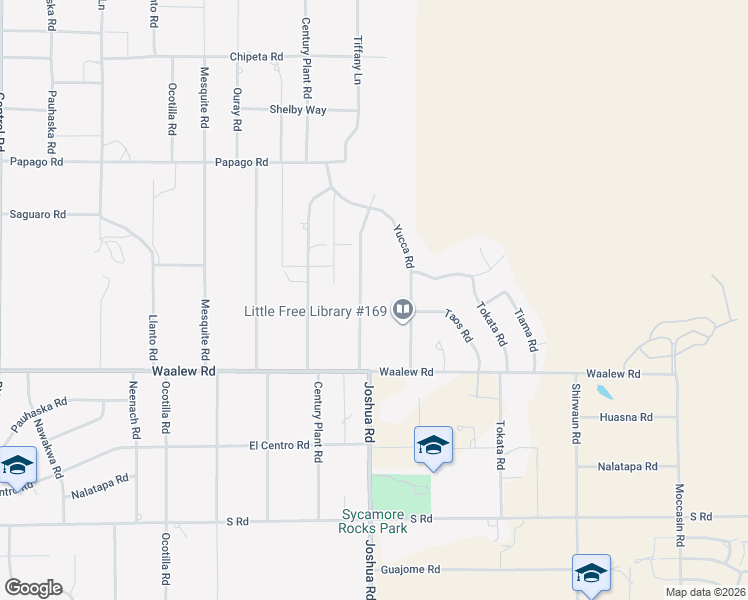 map of restaurants, bars, coffee shops, grocery stores, and more near 17025 Joshua Road in Apple Valley