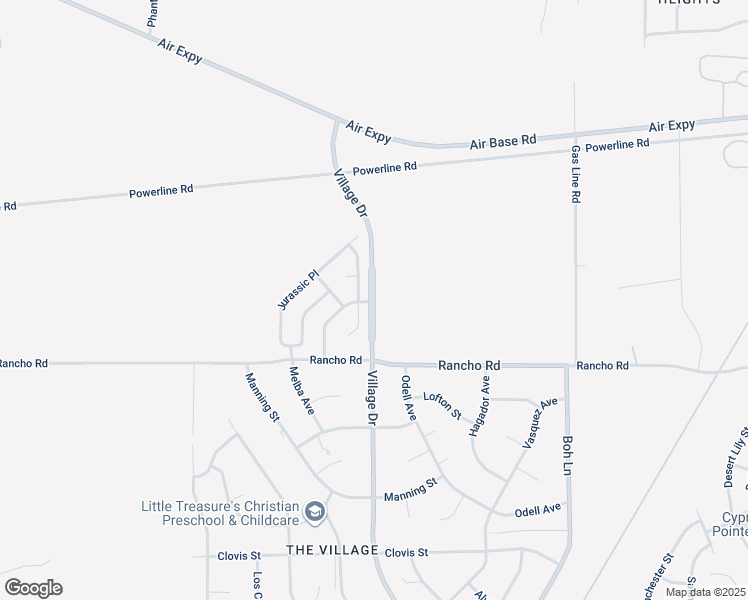 map of restaurants, bars, coffee shops, grocery stores, and more near 17011 Village Drive in Victorville