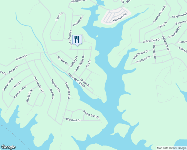 map of restaurants, bars, coffee shops, grocery stores, and more near 103 Knotty Pine Court in Westminster