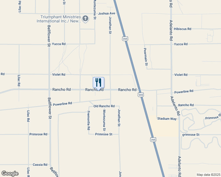 map of restaurants, bars, coffee shops, grocery stores, and more near Jonathan Street in El Mirage