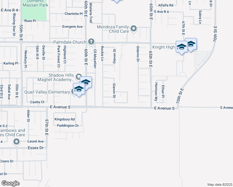 map of restaurants, bars, coffee shops, grocery stores, and more near 37306 Giavon Street in Palmdale