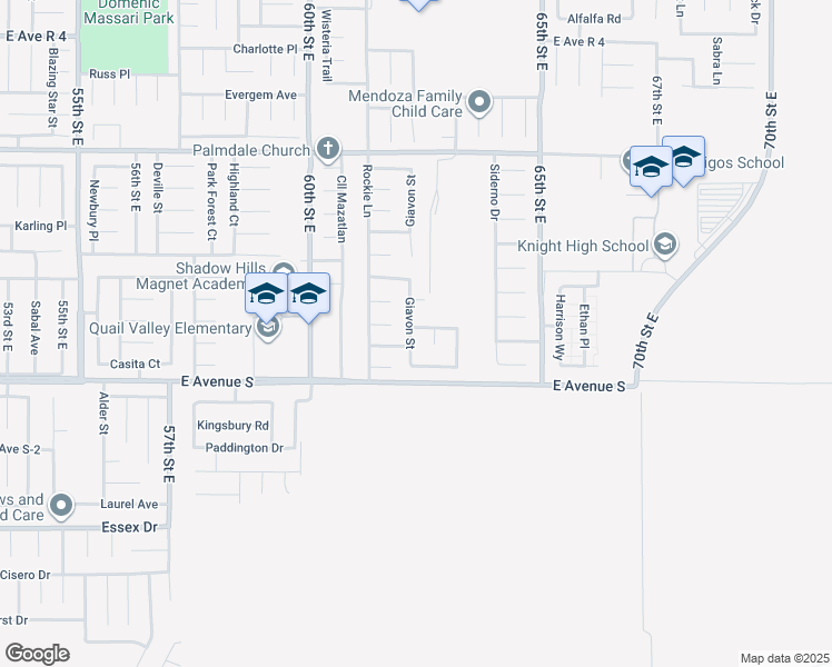 map of restaurants, bars, coffee shops, grocery stores, and more near 37306 Giavon Street in Palmdale