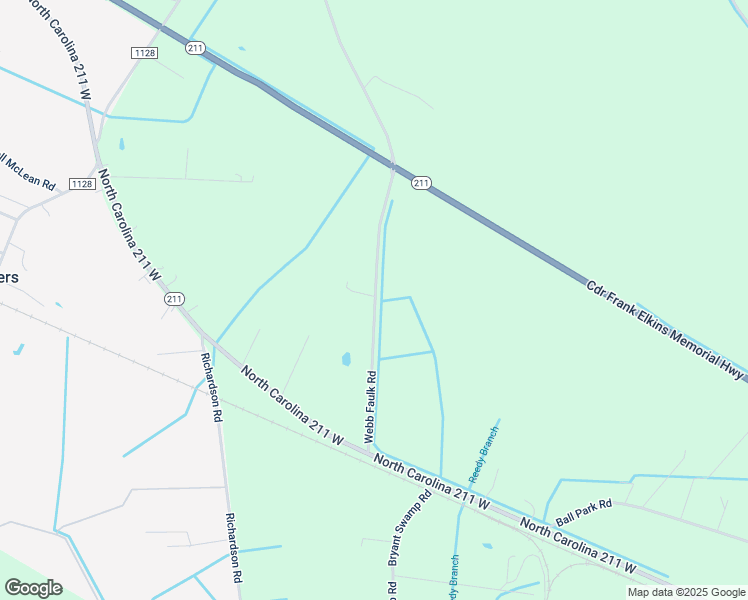 map of restaurants, bars, coffee shops, grocery stores, and more near 383 Webb Faulk Road in Bladenboro