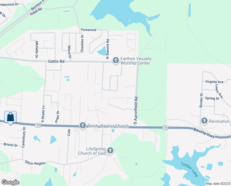 map of restaurants, bars, coffee shops, grocery stores, and more near 4009 Montgomery Drive in Benton
