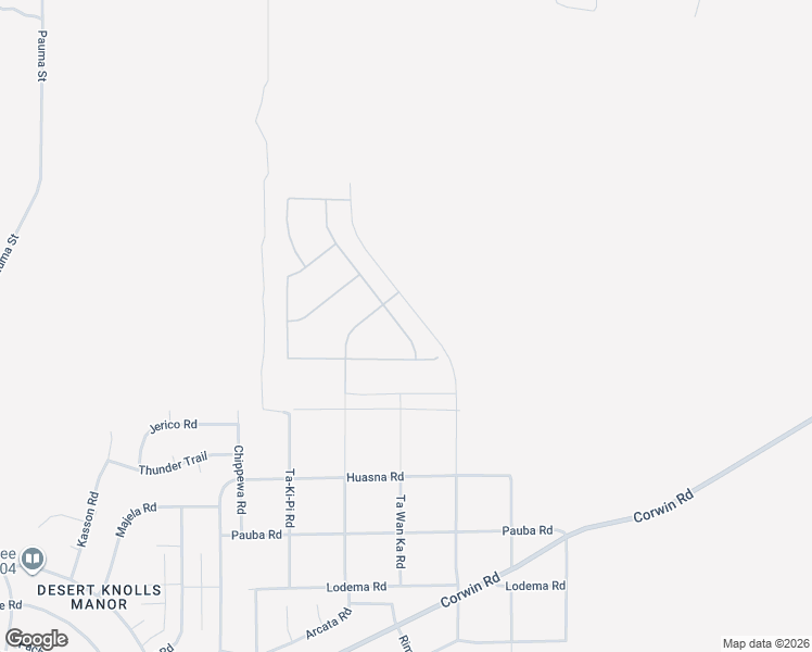 map of restaurants, bars, coffee shops, grocery stores, and more near 19539 Arcata Road in Apple Valley
