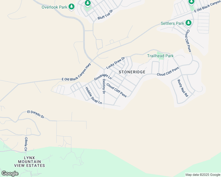 map of restaurants, bars, coffee shops, grocery stores, and more near 1022 Cloud Cliff Pass in Prescott Valley