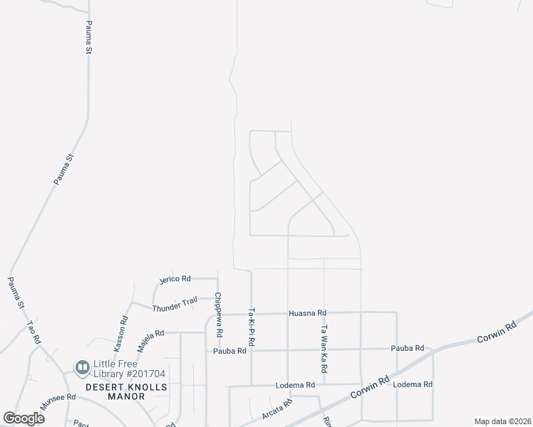 map of restaurants, bars, coffee shops, grocery stores, and more near 19508 Arcata Road in Apple Valley