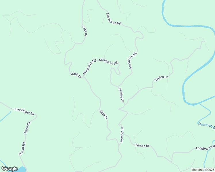 map of restaurants, bars, coffee shops, grocery stores, and more near 514 Marque Lane Northeast in Ranger