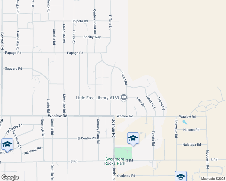 map of restaurants, bars, coffee shops, grocery stores, and more near 17081 Joshua Road in Apple Valley