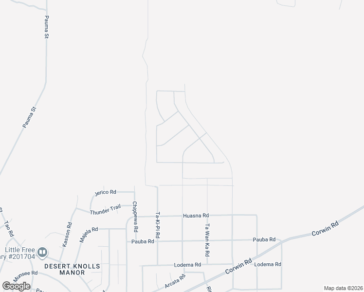 map of restaurants, bars, coffee shops, grocery stores, and more near 19532 Arcata Road in Apple Valley