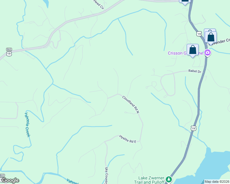 map of restaurants, bars, coffee shops, grocery stores, and more near 11 Golden Autumn Drive in Dahlonega