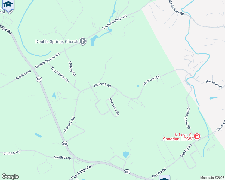 map of restaurants, bars, coffee shops, grocery stores, and more near 834 Hancock Rd in Demorest