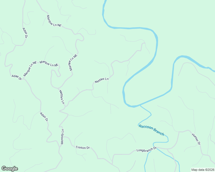 map of restaurants, bars, coffee shops, grocery stores, and more near Greenwood Circle in Gordon County