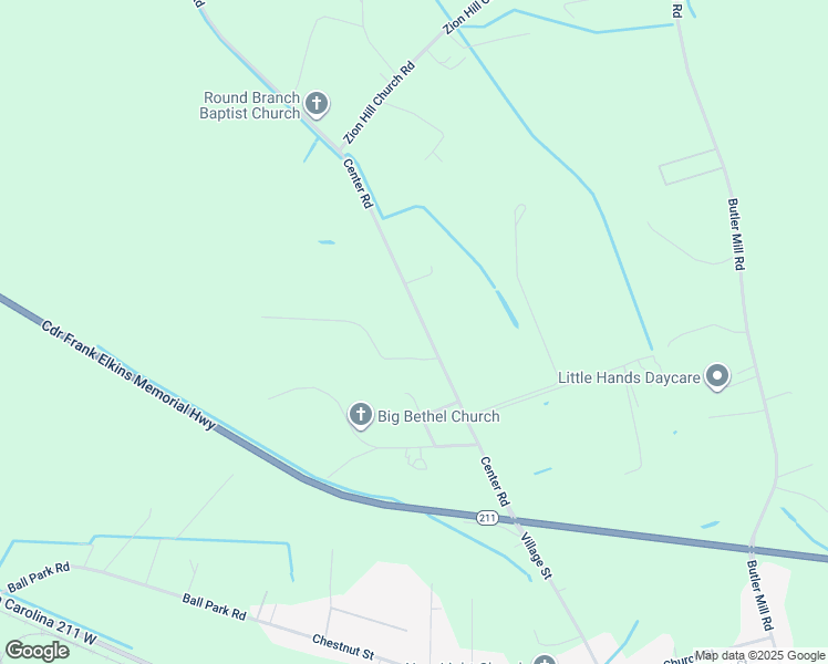 map of restaurants, bars, coffee shops, grocery stores, and more near 10812 Center Road in Bladenboro