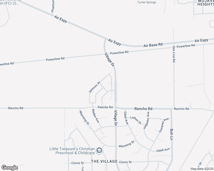 map of restaurants, bars, coffee shops, grocery stores, and more near 14820 Stone Age Lane in Victorville