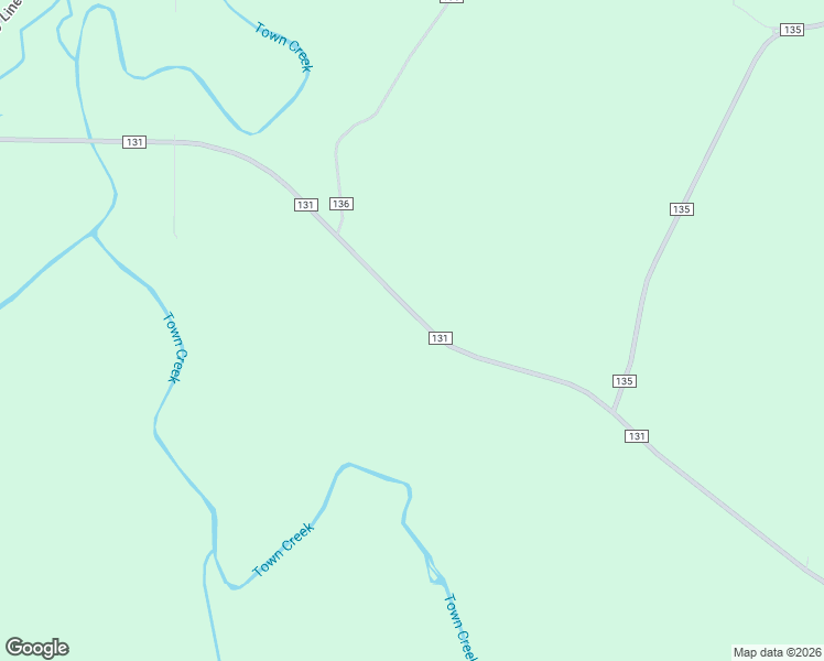 map of restaurants, bars, coffee shops, grocery stores, and more near 1172 County Road 131 in Russellville