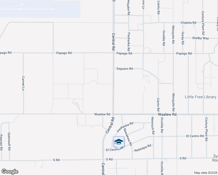 map of restaurants, bars, coffee shops, grocery stores, and more near 16988 Central Road in Apple Valley
