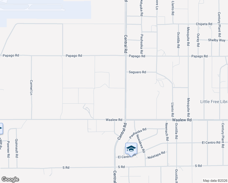 map of restaurants, bars, coffee shops, grocery stores, and more near 16988 Central Road in Apple Valley