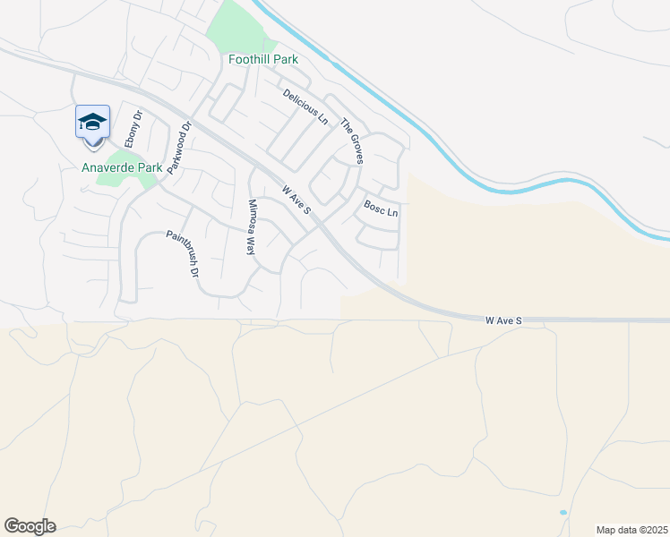 map of restaurants, bars, coffee shops, grocery stores, and more near 37233 Kingcup Terrace in Palmdale