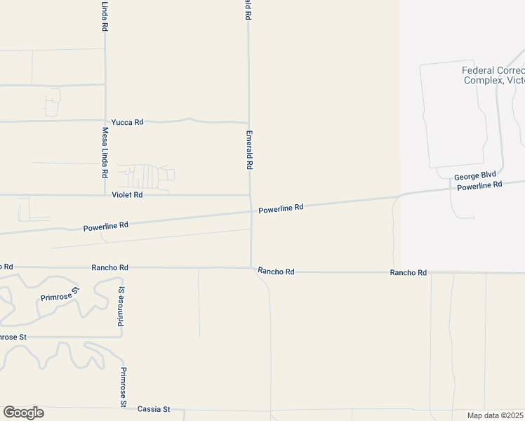 map of restaurants, bars, coffee shops, grocery stores, and more near Powerline Road in Adelanto