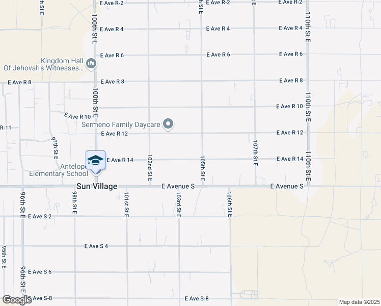 map of restaurants, bars, coffee shops, grocery stores, and more near 10333 East Avenue R 14 in Littlerock