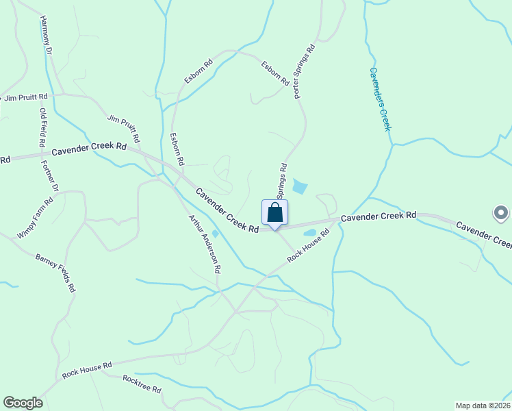 map of restaurants, bars, coffee shops, grocery stores, and more near 91 Porter Springs Road in Dahlonega