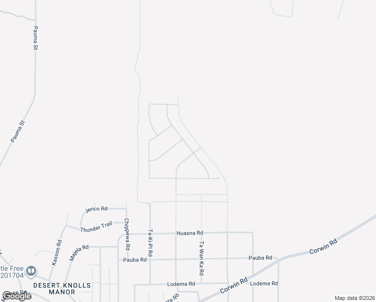map of restaurants, bars, coffee shops, grocery stores, and more near 19532 Arcata Road in Apple Valley