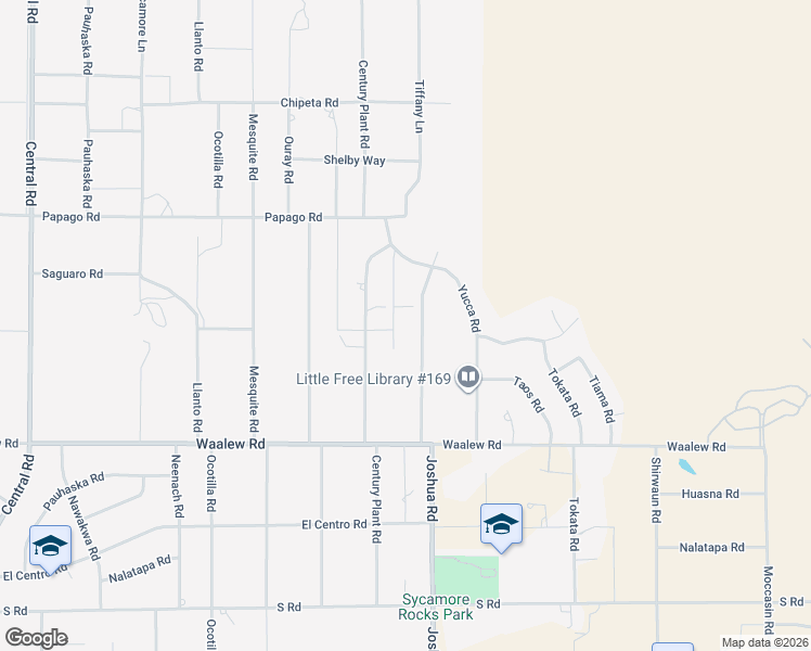 map of restaurants, bars, coffee shops, grocery stores, and more near 17081 Joshua Road in Apple Valley