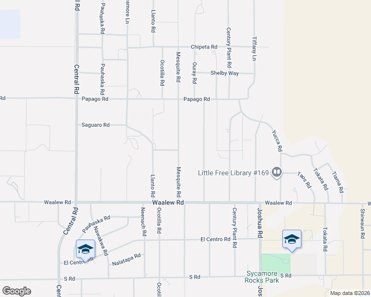 map of restaurants, bars, coffee shops, grocery stores, and more near 17081 Mesquite Road in Apple Valley