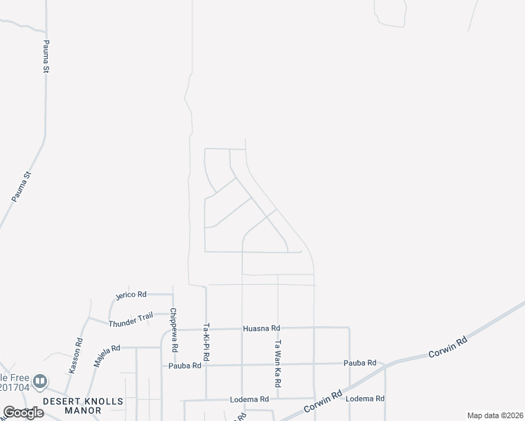 map of restaurants, bars, coffee shops, grocery stores, and more near 19539 Arcata Road in Apple Valley