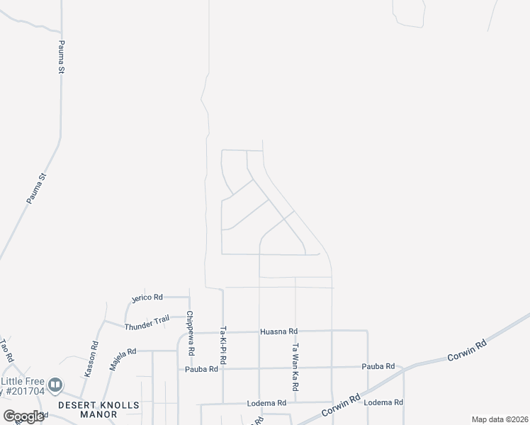 map of restaurants, bars, coffee shops, grocery stores, and more near 19532 Arcata Road in Apple Valley