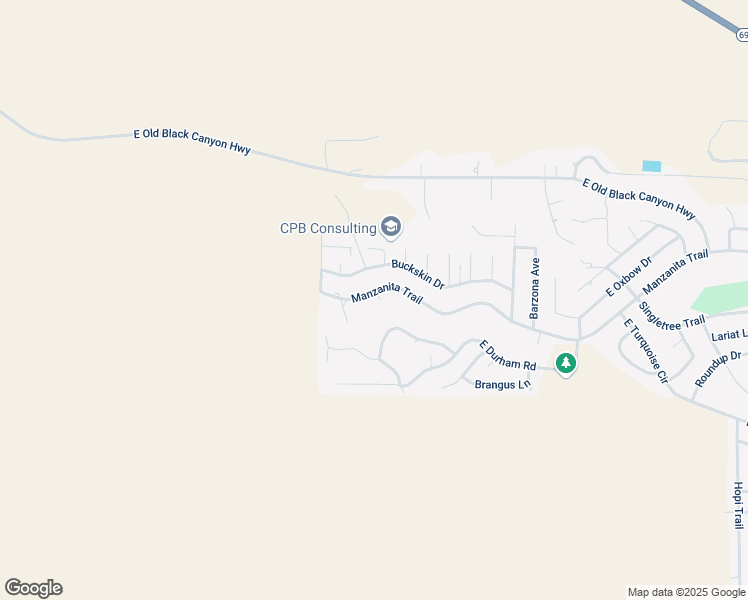 map of restaurants, bars, coffee shops, grocery stores, and more near 10180 Black Angus Road in Yavapai County