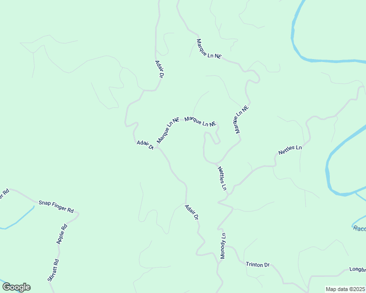 map of restaurants, bars, coffee shops, grocery stores, and more near 481 Marque Lane Northeast in Ranger