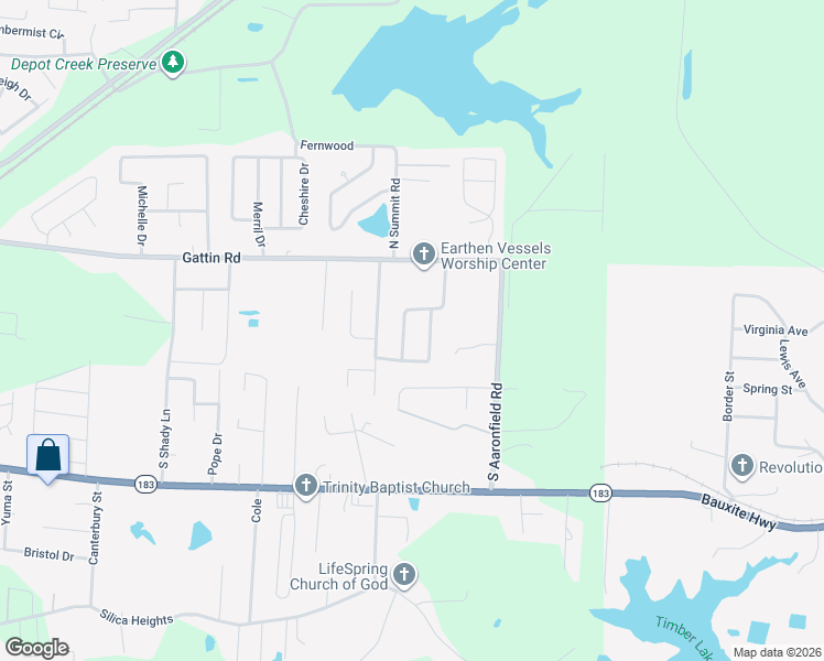 map of restaurants, bars, coffee shops, grocery stores, and more near 222 Madrid Drive in Benton