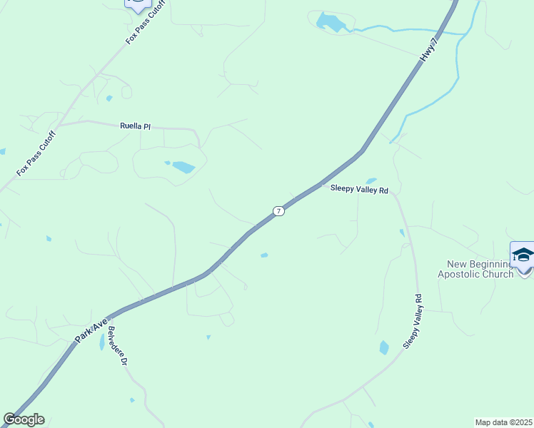 map of restaurants, bars, coffee shops, grocery stores, and more near 3573 Park Avenue in Hot Springs