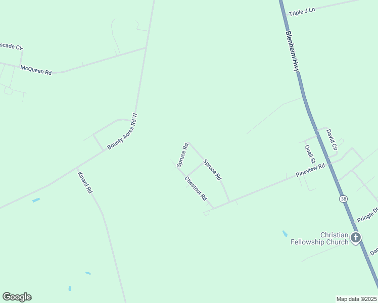 map of restaurants, bars, coffee shops, grocery stores, and more near 1269 Spruce Road in Bennettsville