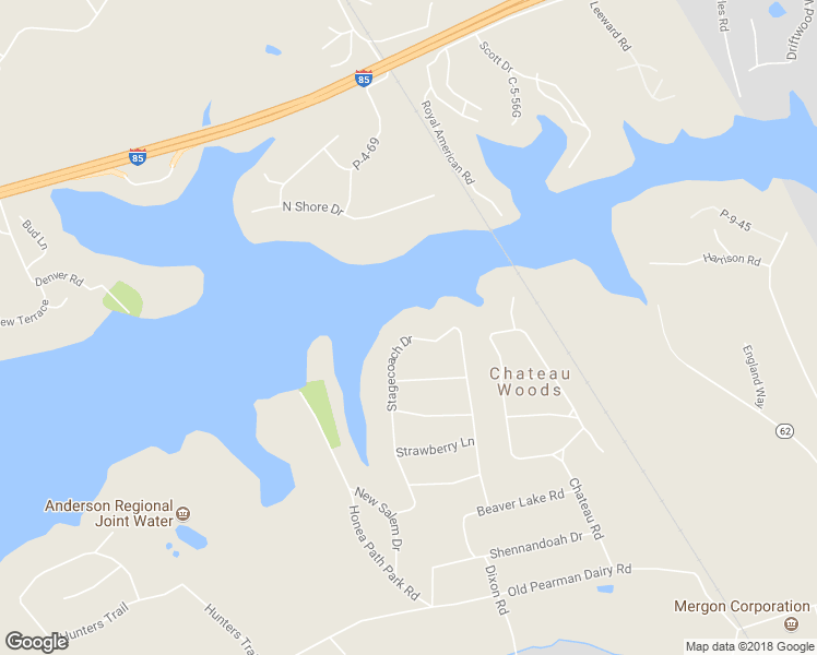 map of restaurants, bars, coffee shops, grocery stores, and more near 528 Stagecoach Drive in Anderson