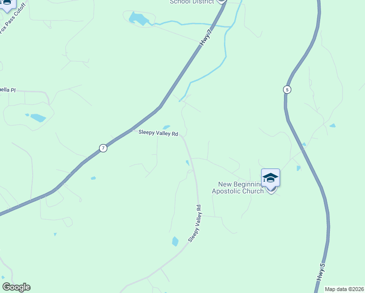 map of restaurants, bars, coffee shops, grocery stores, and more near 2103 Sleepy Valley Road in Hot Springs