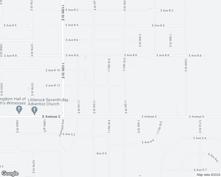map of restaurants, bars, coffee shops, grocery stores, and more near 37350 113th Street East in Littlerock