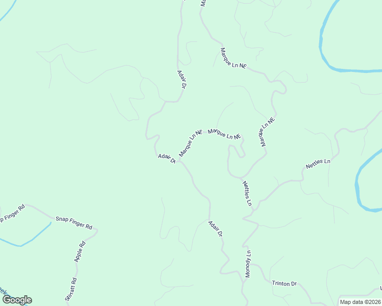 map of restaurants, bars, coffee shops, grocery stores, and more near 475 Marque Lane Northeast in Ranger